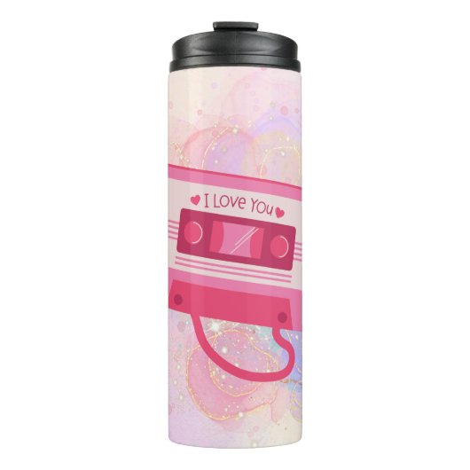 Ik hou van je mixtape thermosbeker (Voorkant)