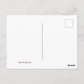 Ik hou van je moderne hart elegant kleurrijk briefkaart (Achterkant)