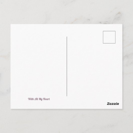 Ik hou van je moderne hart elegant kleurrijk briefkaart (Achterkant)