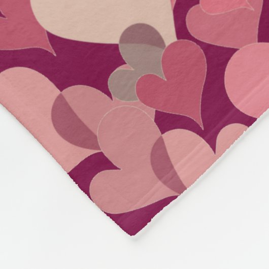 Ik hou van je moderne hart elegant kleurrijk fleece deken (Hoek)