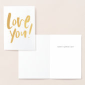 Ik hou van je moderne Valentijnsdag Folie Kaarten (Display)