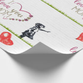 Ik hou van je moeder cadeaupapier (Hoek)