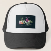 Ik hou van je moeder Floral Design Trucker Hat Trucker Pet (Voorkant)