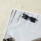 Ik hou van je moeder foto cadeau strandlaken (In situ)