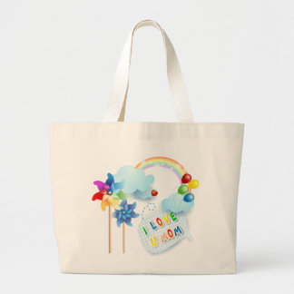 Ik hou van je moeder grote tote bag