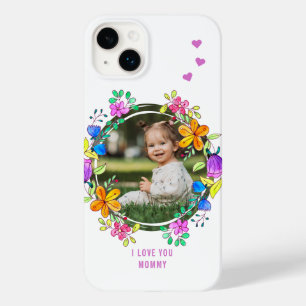 IK HOU VAN JE MOEDER Kleurrijke Bloemige Moderne F Case-Mate iPhone 14 Plus Hoesje