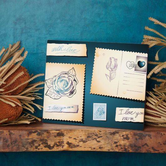 Ik hou van je moeder, plaque fotoplaat (Zijkant)