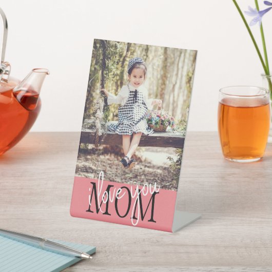 Ik hou van je moeder reclamebord met voetstuk (Insitu)