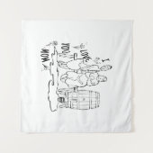 Ik hou van je moeder. T-Shirt Wandkleed (Voorkant (horizontaal))