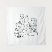 Ik hou van je moeder. T-Shirt Wandkleed (Voorkant)