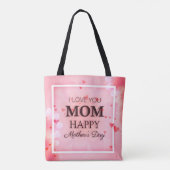 Ik hou van je Moederdag Canvas tas (Achterkant)