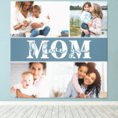 Ik hou van je MOM Moederdag Foto Canvas Afdruk (Insitu (Houten vloer))