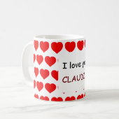 Ik hou van je Naam Koffiemok (Voorkant links)