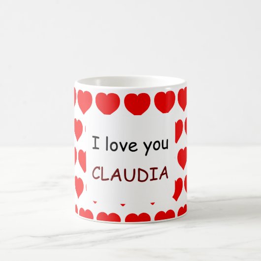 Ik hou van je Naam Koffiemok (Center)