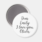 Ik hou van je naam Sjabloon Magneet (Voorkant / Achterkant)