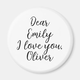 Ik hou van je naam Sjabloon Magneet