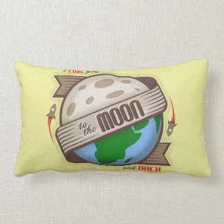 Ik hou van je naar de maan en de rug - Sierkussen Kussen