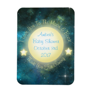 Ik hou van je naar de maan en het Baby shower Magn Magneet