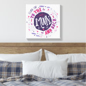Ik hou van je naar de maan en terug 4 canvas afdruk (Insitu (Slaapkamer))
