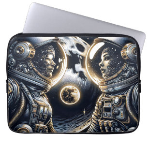 Ik hou van je naar de maan en terug Astronauten Laptop Sleeve