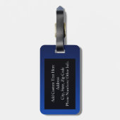 Ik hou van je naar de maan en terug bagagelabel (Achterkant verticaal)