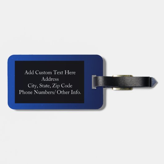 Ik hou van je naar de maan en terug bagagelabel (Achterkant horizontaal)