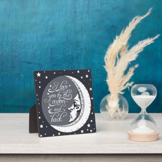 Ik hou van je naar de maan en terug fotoplaat (Insitu)