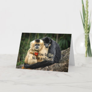 Ik hou van je naar de maan en terug kaart