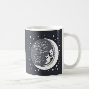 Ik hou van je naar de maan en terug koffiemok
