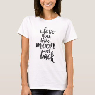 Ik hou van je naar de maan en terug t-shirt