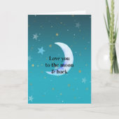 Ik hou van je naar de maan kaart (Voorkant)