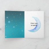 Ik hou van je naar de maan kaart (Binnen)