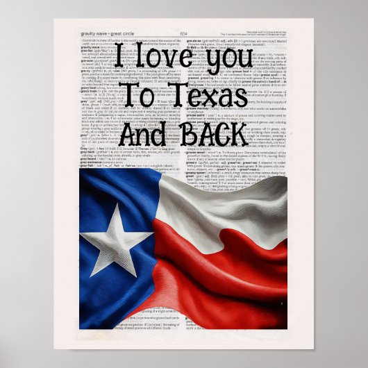 Ik hou van je naar Texas en terug Poster (Voorkant)