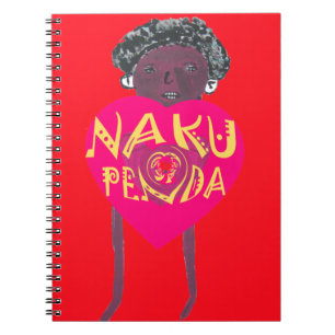 Ik hou van je Nakupenda Kenya Swahili Art Notitieboek