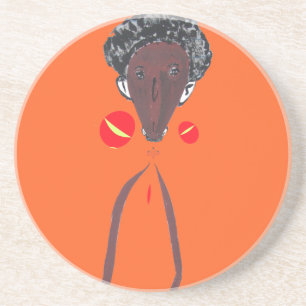 Ik hou van je Nakupenda Swahili Zandsteen Onderzetter