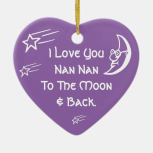 Ik hou van je Nan Nan Keramisch Ornament