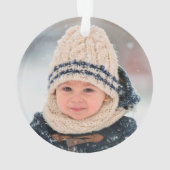 Ik hou van je Nana met twee foto sjabloon Ornament (achterkant)