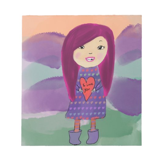 Ik hou van je notebook notitieblok (Voorkant)