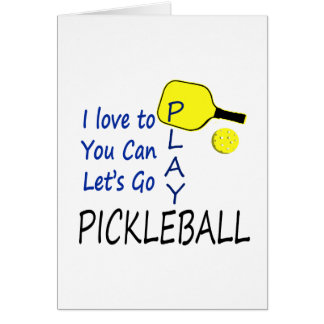 ik hou van je om pickleball blue yel te spelen