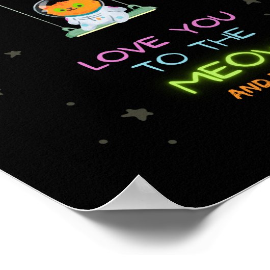 Ik hou van je om te miauwen en terug poster (Hoek)