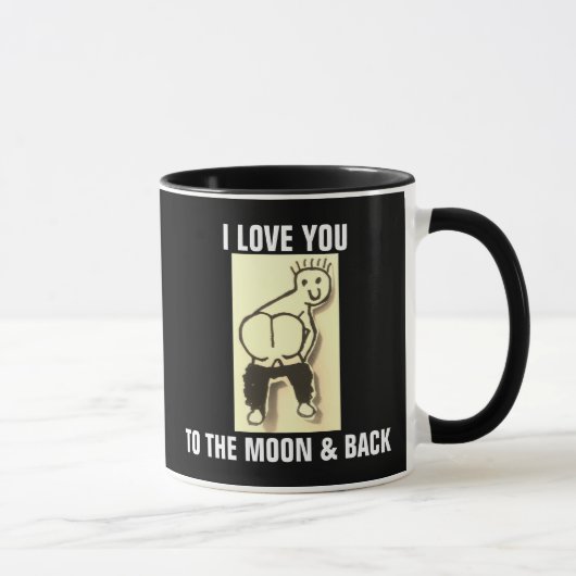 IK HOU VAN JE OP DE MOON- EN TERUGKOPE MOK (Rechts)