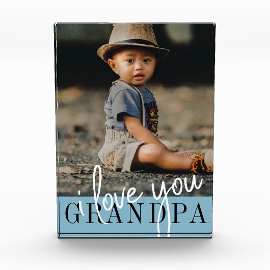 Ik hou van je opa aangepaste foto (Voorkant)