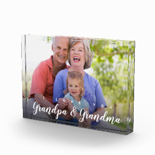 Ik hou van je Opa Oma Custom Photo Fotoblokken