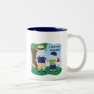  ik hou van je opa tweekleurige koffiemok