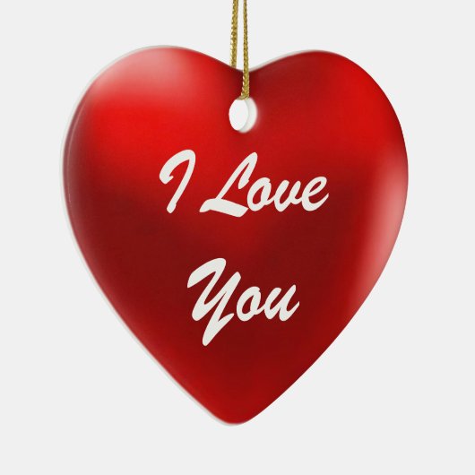 Ik hou van je ornament hart (Rechts)