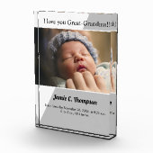 Ik hou van je overgrootmoeder baby foto geboorte d (Rechts)