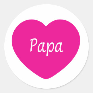 Ik hou van je, pap ronde sticker