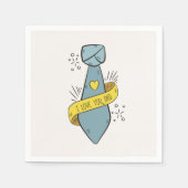 Ik hou van je pap Vaderdag | Servet (Voorkant)