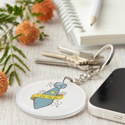 Ik hou van je pap Vaderdag | SLEUTELHANGER (Voorkant Rechts)