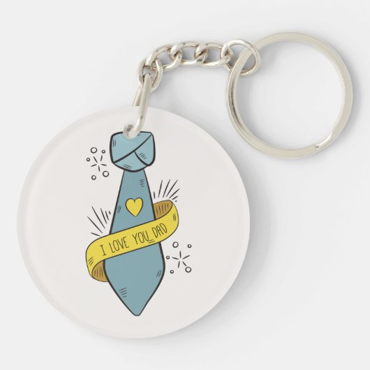 Ik hou van je pap Vaderdag | SLEUTELHANGER (Achterkant)